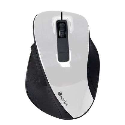 Ratón NGS Óptico Wireless RF 1600dpi Blanco (BOWWHITE)