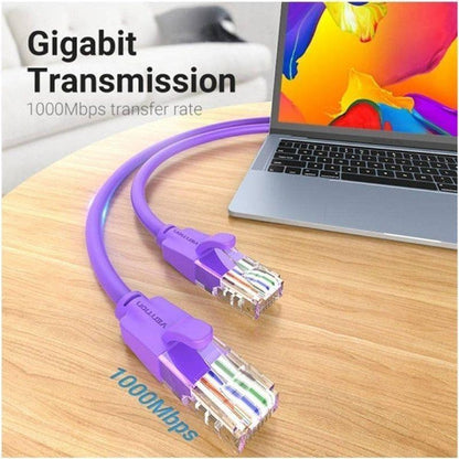 CABLE DE RED CAT.6 UTP 1M VENTION PURPLE