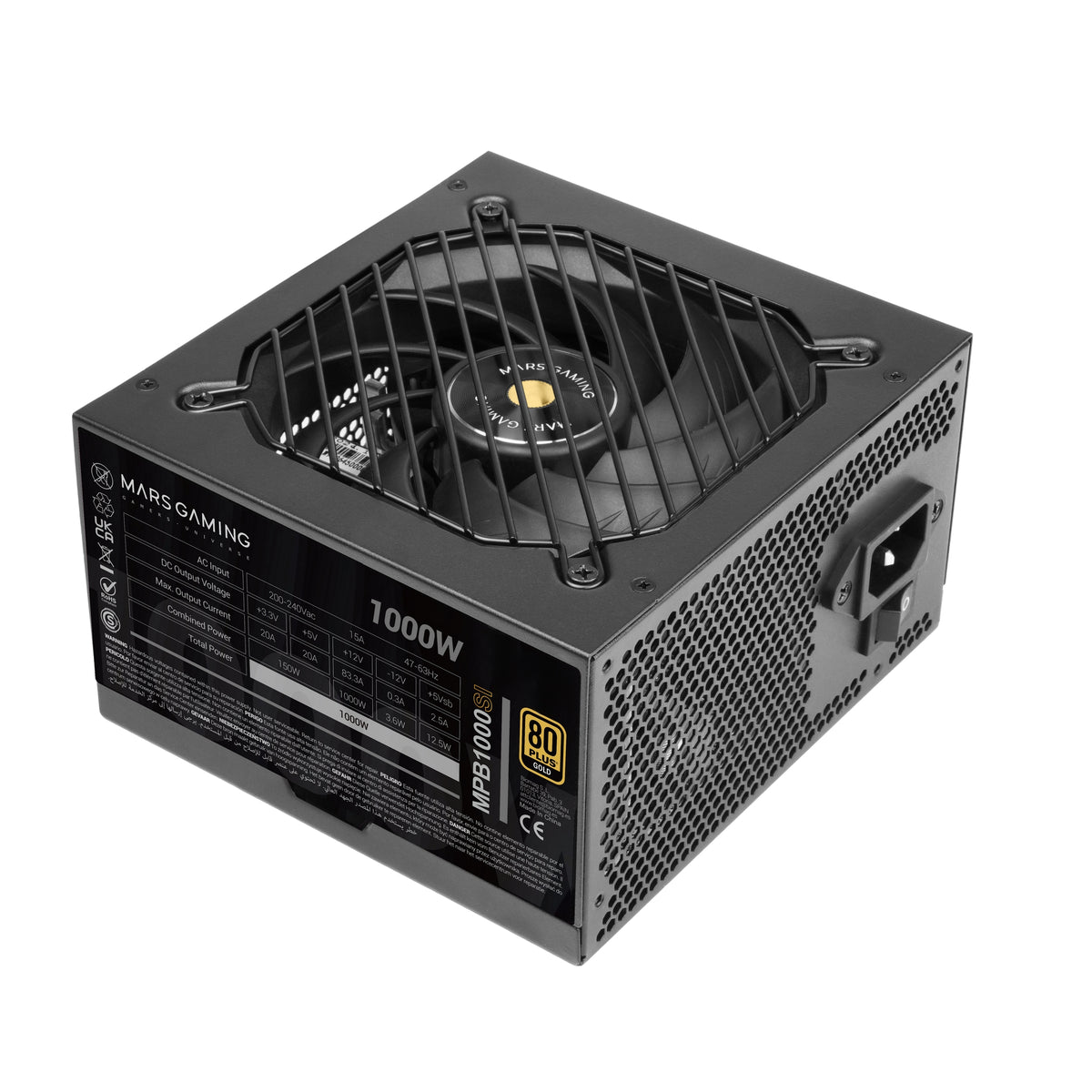 Fuente Mars Gaming ATX 1000W 80+ Bronze (MPB1000SI)