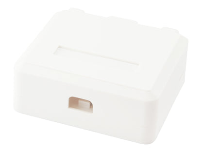 Surface Outlet EQUIP 2 Ports White (EQ125124)