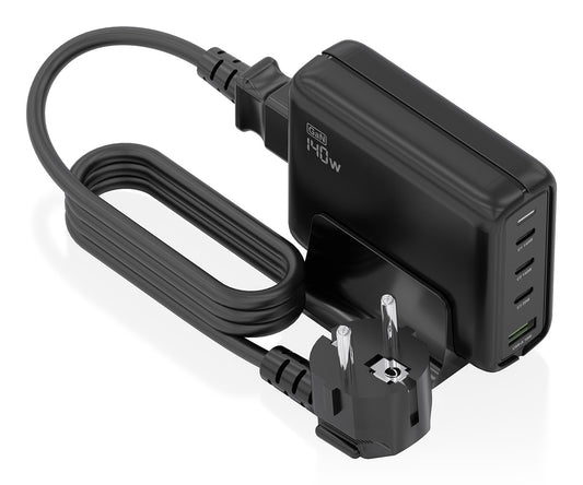 AISENS 140W 1xUSB-A 3USB-C Charger (ASCH-140W4P056-BK)