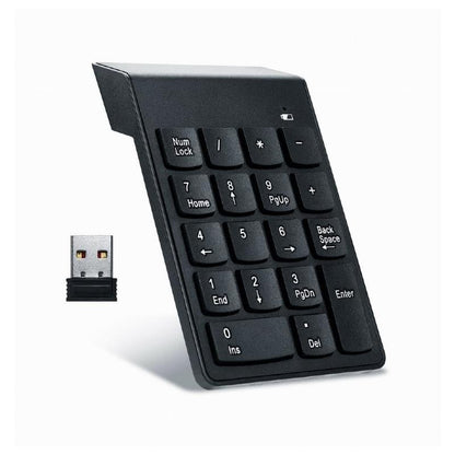 TECLADO NUMERICO GEMBIRD KEYPAD BLUETOOTH 18 TECLAS BLACK
