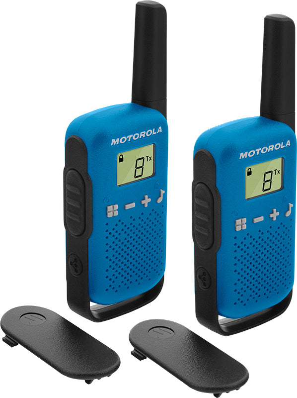 Walkie Talkie Motorola T42 Negro/Azul (59T42BLUEPACK)