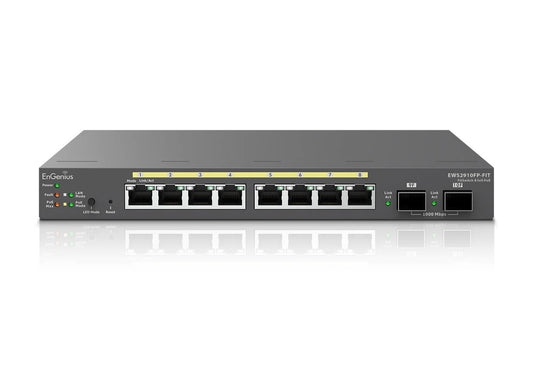Switch EnGenius 8xRJ45 GbE 2xSFP PoE (EWS2910FP-FIT)
