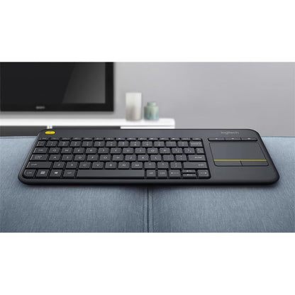 TECLADO LOGITECH K400 RF WIRELESS TOUCHPAD BLACK