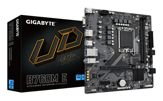 PLACA BASE GIGABYTE B760M-E DDR5 MATX HDMI +DP + VGA