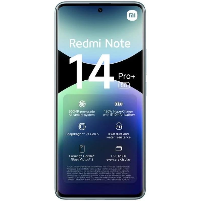 SMARTPHONE XIAOMI REDMI NOTE 14 PRO+ 6.67" 12GB/512GB/200MP/NFC/5G BLUE