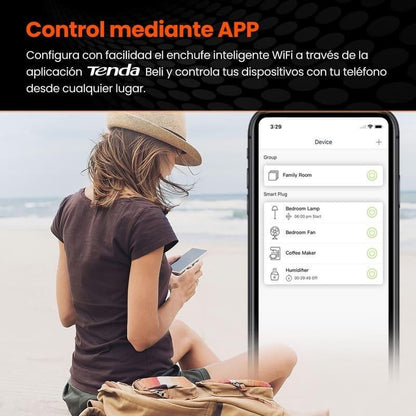 ENCHUFE INTELIGENTE TENDA SP3 WIFI 2.4GHZ ( PACK 4 UNIDADES )