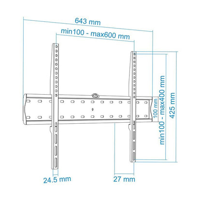 SOPORTE TV MONITOR TOOQ 37-70 40KG SLIM BLACK