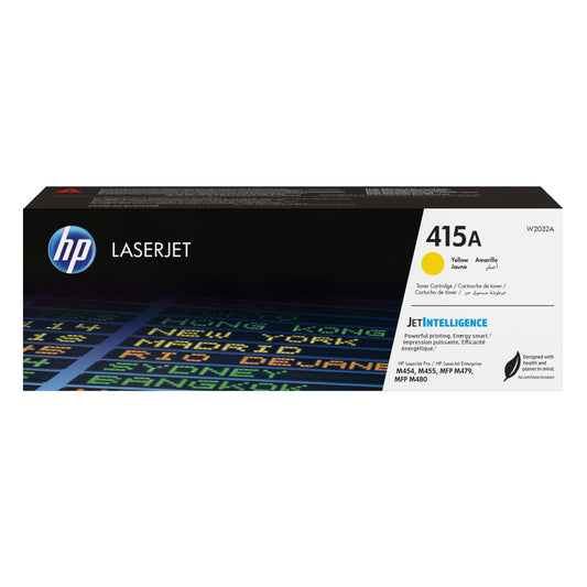 HP W2032A Amarillo Cartucho de Toner Original - 415A. 2.100 Paginas