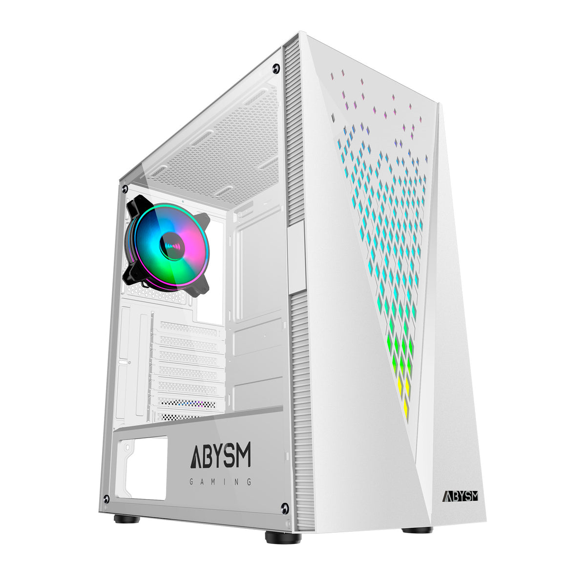 Caja Abysm Danube Kolpa ARGB ATX mATX Blanca (AB812110)