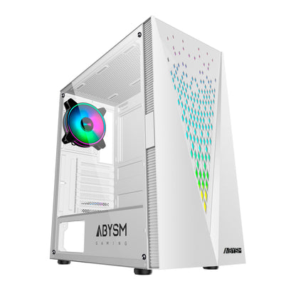 Caja Abysm Danube Kolpa ARGB ATX mATX Blanca (AB812110)