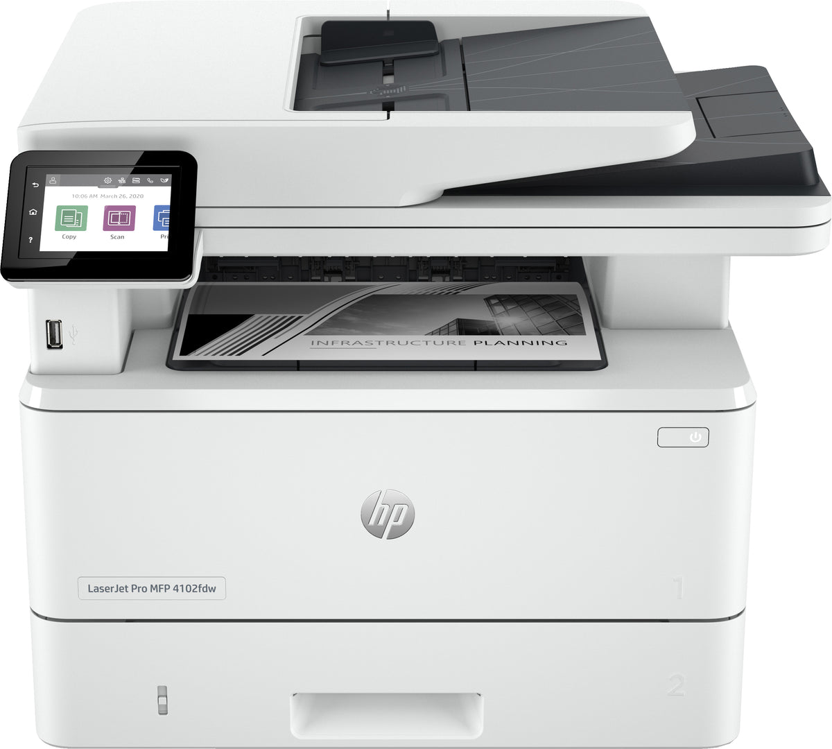 Impresora multifunción HP LaserJet Pro MFP 4102fdw monocromo dúplex