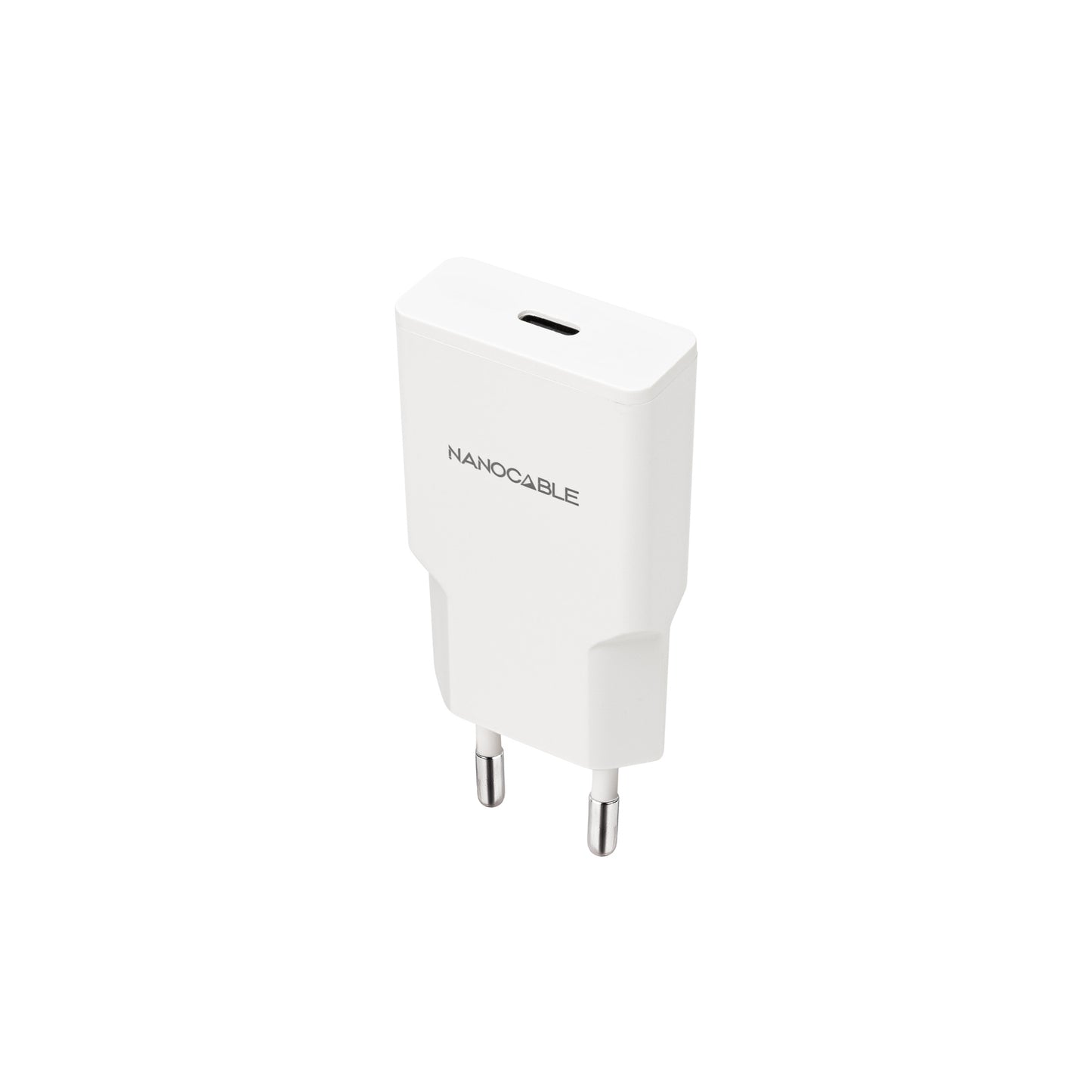Cargador Nanocable 1xUSB-C PD 25W Blanco (10.10.2024)