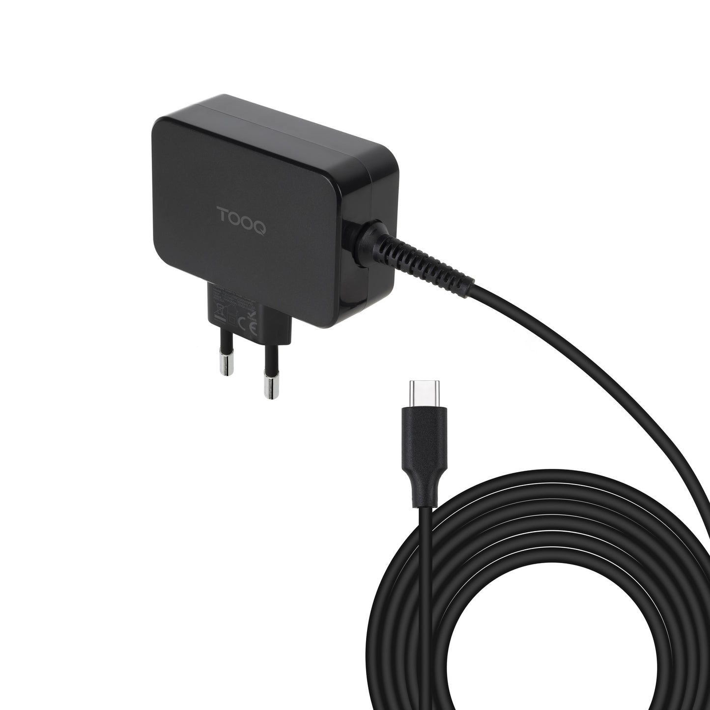 TooQ USB-C PD 45W Black Charger (TQLC-USBCGAN45PD)