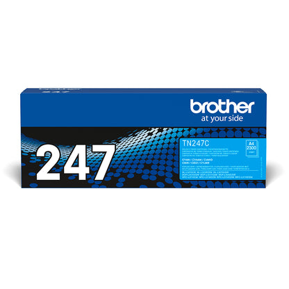 Toner BROTHER Impresión LED Cian 2300 páginas (TN247C)