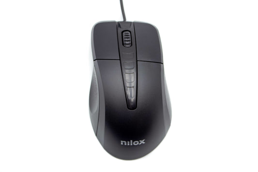 NILOX Optical USB-A 1000dpi Black Mouse (MOUSB1001)