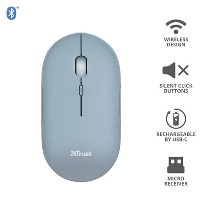 RATON TRUST PUCK RECARGABLE WIRELESS BLUETOOTH BLUE