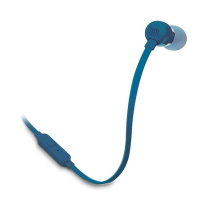 Auriculares intrauditivo tune t160 con microfono integrado 20hz a 20khz mini jack 3.5mm sonido pure bass azul