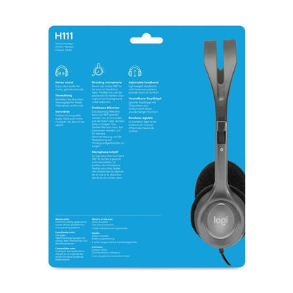 AURICULARES + MICROFONO LOGITECH H111
