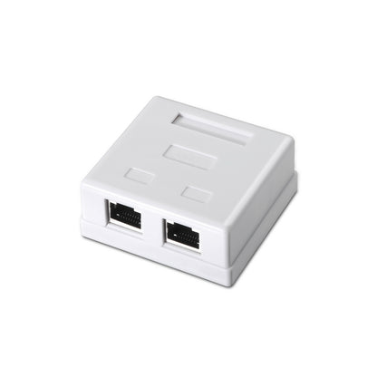 AISENS RJ45 Cat6 FTP 2-Port Wall Plate White (A139-0304)