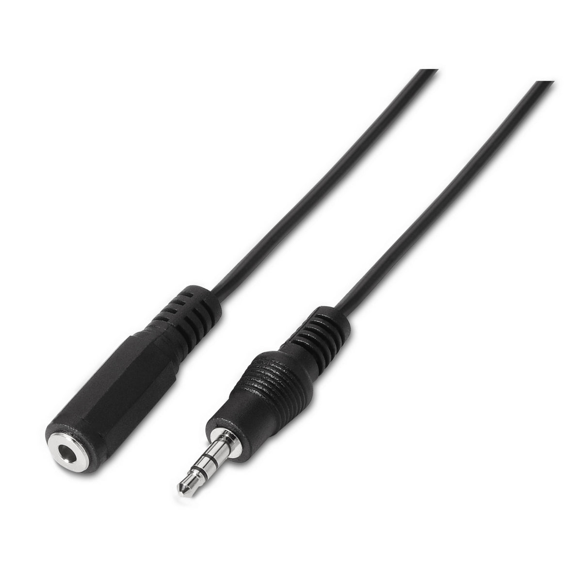 Cable AISENS 3.5mm/M-3.5mm/H 1.5m Negro (A128-0145)