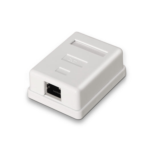AISENS RJ45 Cat6 FTP 1-Port Wall Plate White (A139-0303)