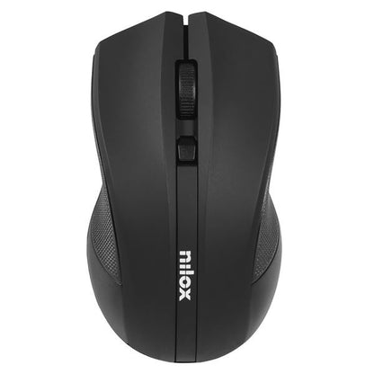 Ratón NILOX Óptico Wireless RF 1600dpi Negro (MOWI1001)