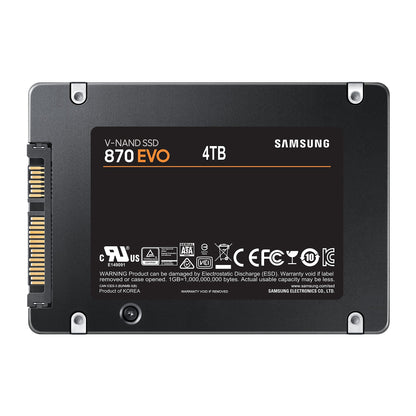 SSD Samsung 870 Evo 2.5" 4Tb SATA3 (MZ-77E4T0B/EU)