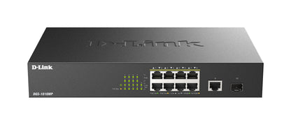 D-Link 8xRJ45 PoE 1xSFP 1U Black Switch (DGS-1010MP/E)