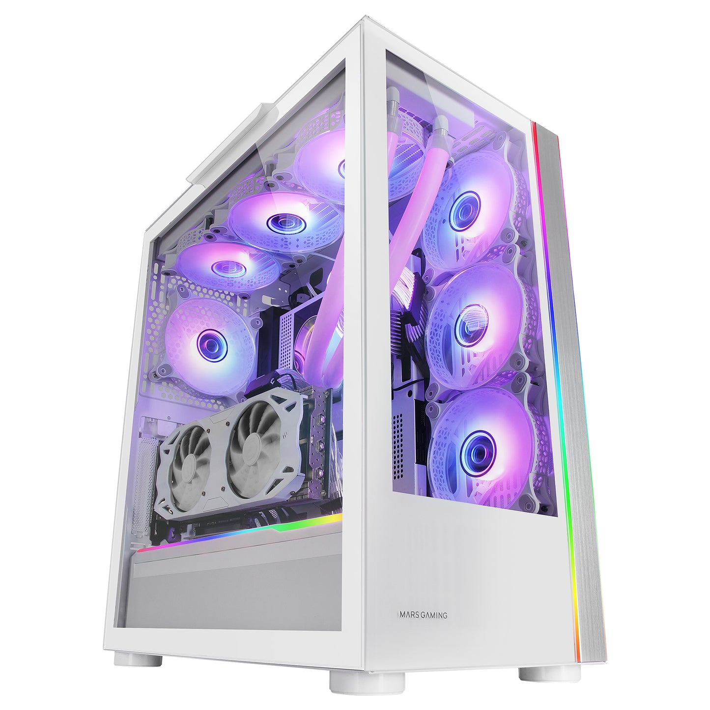 Mars Gaming ARGB ATX EATX mATX White Case (MCULTRAW)