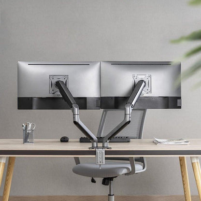 SOPORTE DE MESA TV/MONITOR TOOQ DB4132TNR-G 17-32 2 BRAZOS ASISTIDO GREY