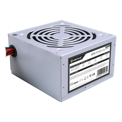 UNYKACH Fuente UNYKA ATX 500W 120mm Plata (52099)