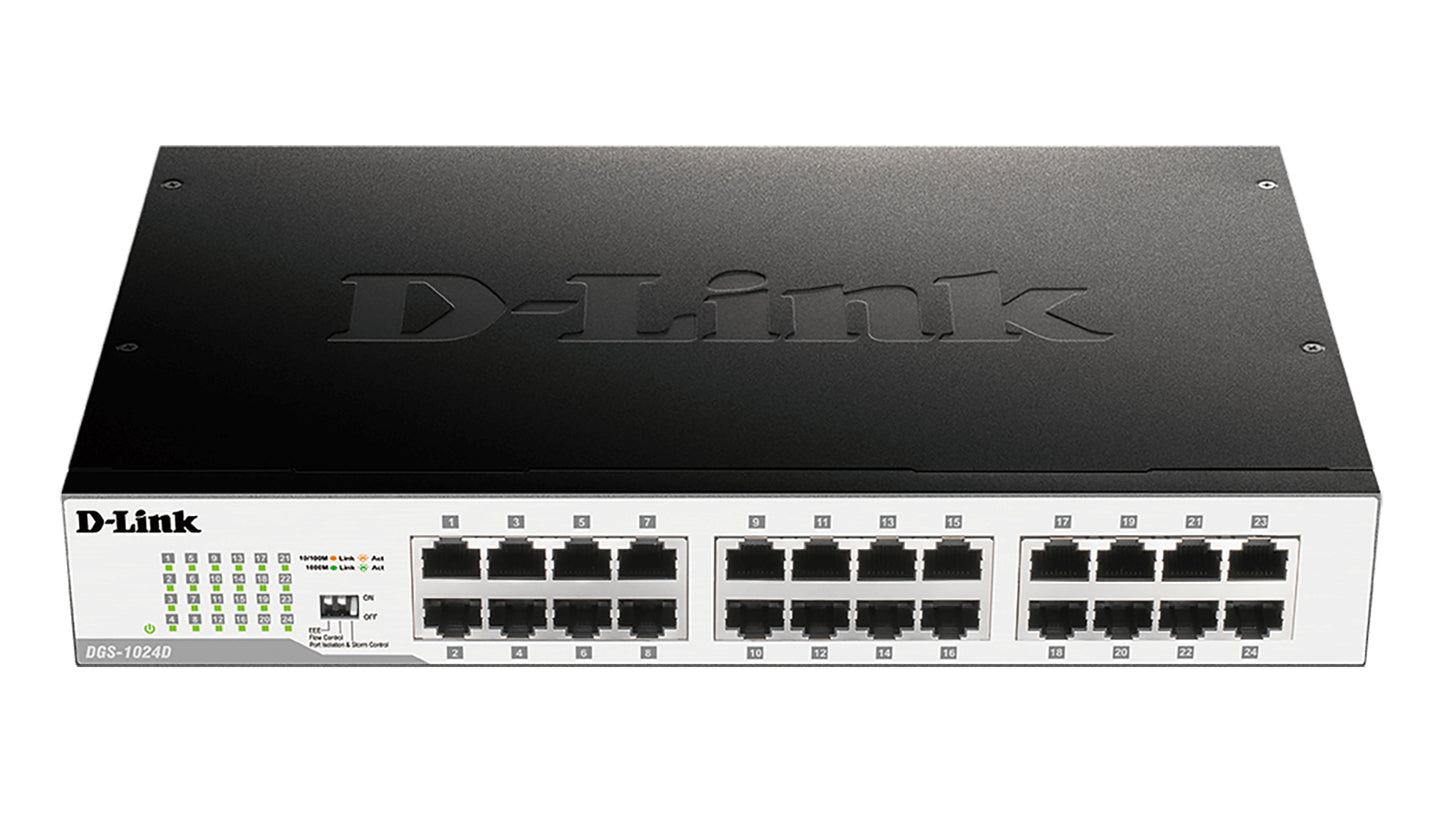 24-port RJ45 10/100/1000mbps desktop/rackmount switch