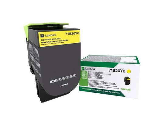 Lexmark CS317/CS417/CS517/CX317/CX417/CX517 Yellow Original Toner Cartridge - 71B20Y0/71B0040