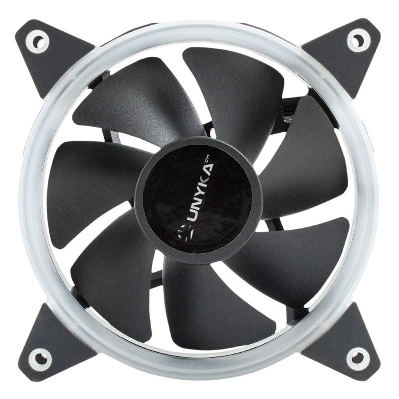 PACK 3 VENTILADORES 12CM UNYKACH CANDY 30 ARGB + CONTROLADORA
