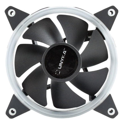 PACK 3 VENTILADORES 12CM UNYKACH CANDY 30 ARGB + CONTROLADORA