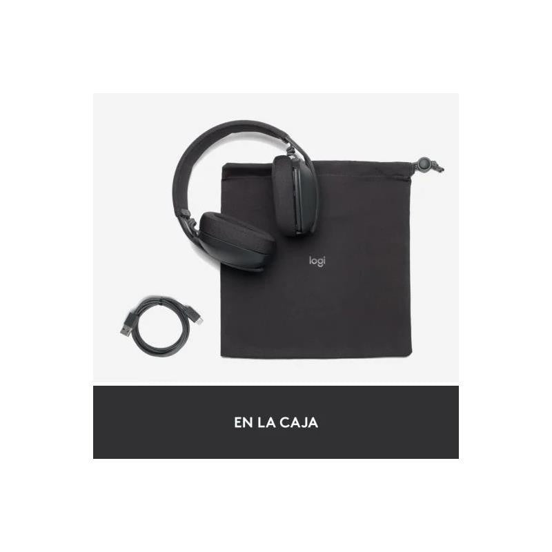 AURICULARES + MICROFONO LOGITECH ZONE VIBE 100 BLUETOOTH BLACK