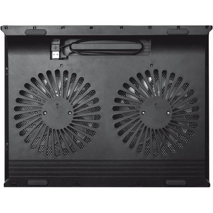 SOPORTE + VENTILADOR NOTEBOOK TRUST HASTA 17.4" BLACK