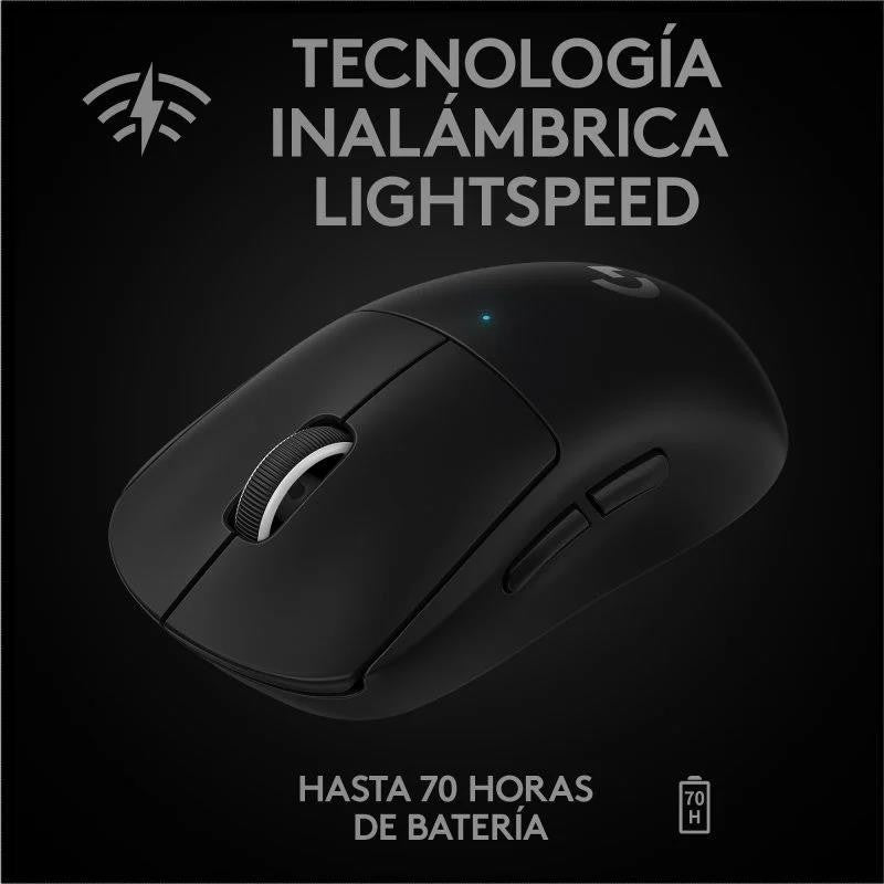 RATON LOGITECH PRO X SUPERLIGHT GAMING WIRELESS BLACK