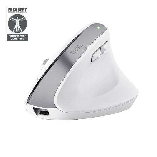 Trust Bayo+ Optical RF BT Vertical Mouse White (25399)