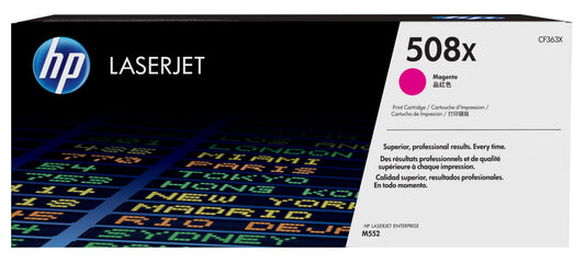 HP CF363X Magenta Cartucho de Toner Original - 508X. 9.500 Paginas