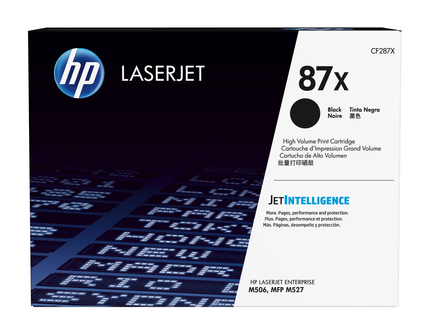 HP CF287X Black Original Toner Cartridge - 87X. 18,000 Pages