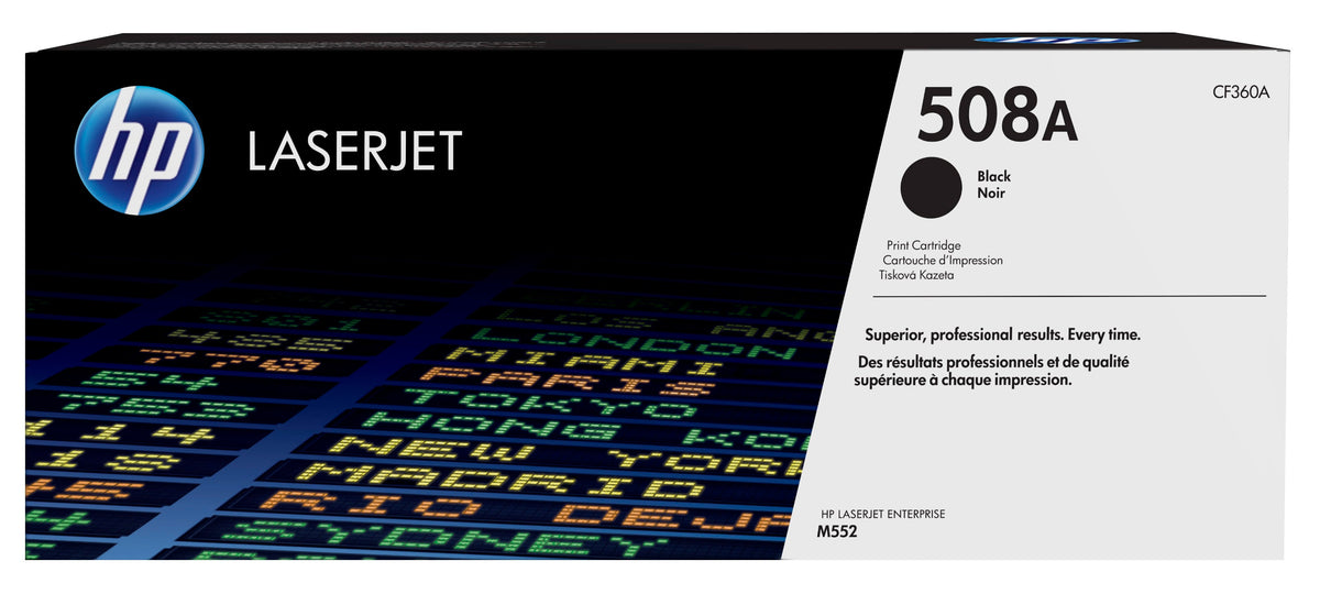 Toner HP LaserJet 508A Negro 6000 páginas (CF360A)