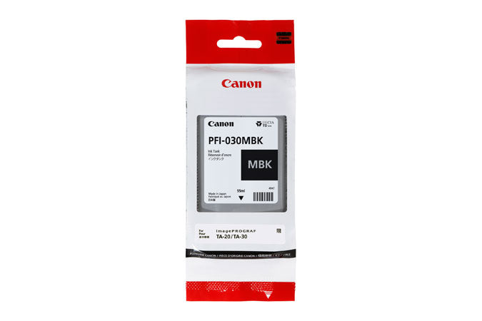 Canon PFI030 Negro Mate Cartucho de Tinta Original - 3488C001. 55 ml