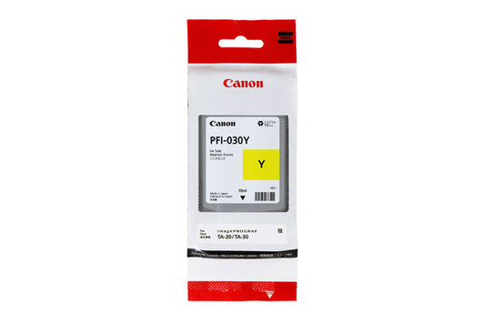 Canon PFI030 Amarillo Cartucho de Tinta Original - 3492C001. 55 ml
