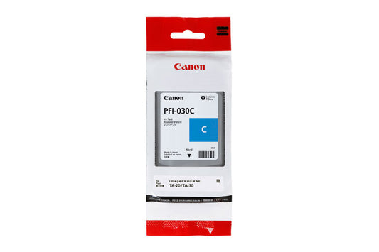 Canon PFI030 Cyan Cartucho de Tinta Original - 3490C001. 55 ml