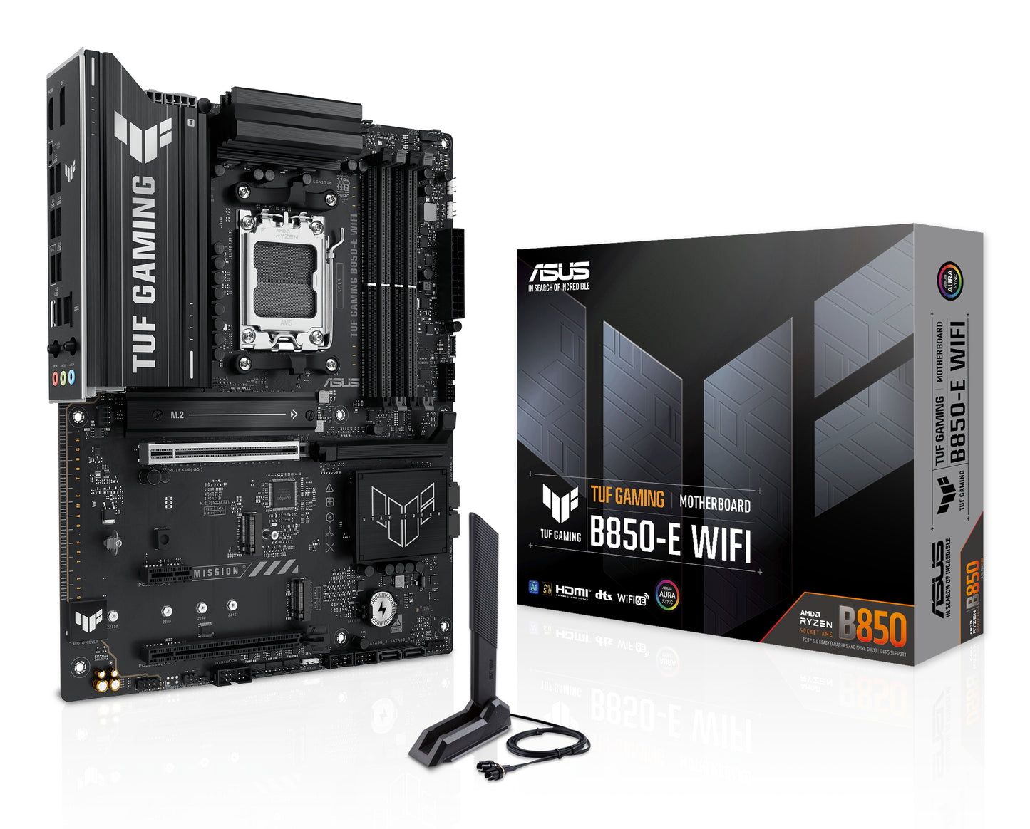 ASUS TUF GAMING B850-E WIFI: (AM5) 4DDR5 4SATA HDMI DP