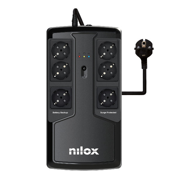 S.A.I. NILOX Premium 850VA 595W Negra (NXGCLIO8501X5V2)