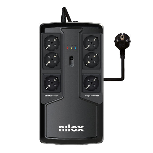 S.A.I. NILOX Premium 850VA 595W Negra (NXGCLIO8501X5V2)